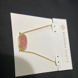 Kendra Scott Gold and Pink Necklace